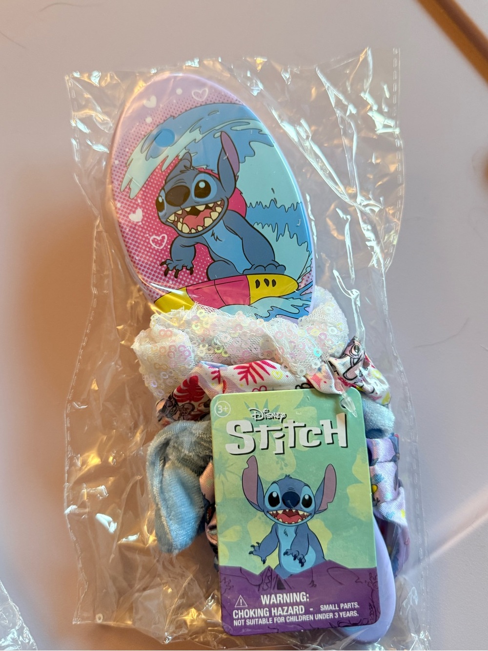 Disney Stitch Hair Accessory Pack - Brush and Scrunchies